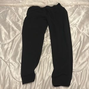 black athletic joggers